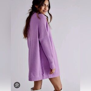 Free people purple medium ottoman sweater